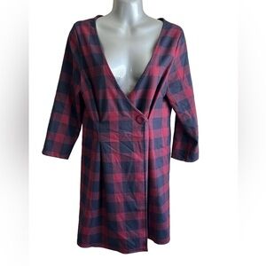 Essue Plaid Wrap Dress • Used • Size: Medium